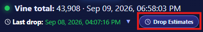 Drop Estimates button