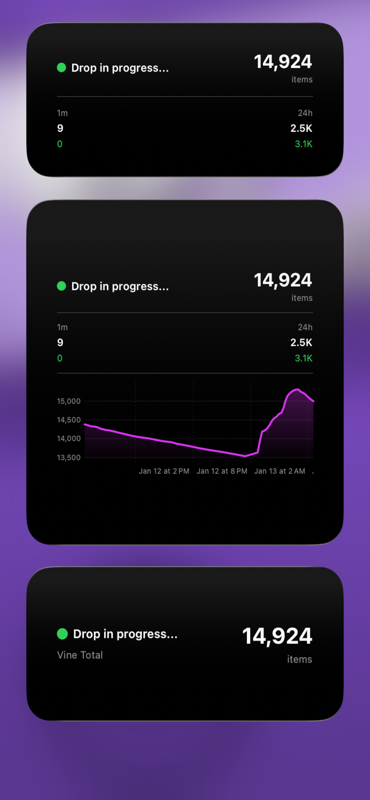 Native iOS home screen widgets
